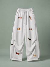 MEZOCLO™ Lazy Dog Sweatpants — Wide Leg Streetwear