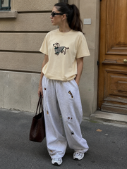 MEZOCLO™ Lazy Dog T-Shirt in White — clean classic fit