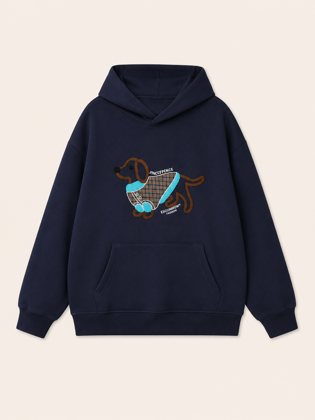 MEZOCLO™ Lazy Dog Hoodie — full streetwear outfit look