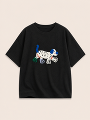 MEZOCLO™ 3D Lazy Dog T-Shirt — bold graphic print front view