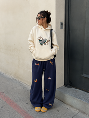 MEZOCLO™ Lazy Dog Hoodie — structured hood and fabric weight detail