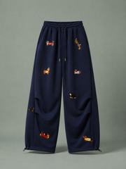 MEZOCLO™ Lazy Dog Sweatpants — Wide Leg Streetwear