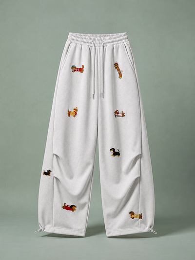 MEZOCLO™ Lazy Dog Sweatpants — Wide Leg Streetwear