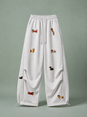 MEZOCLO™ Lazy Dog Sweatpants — Wide Leg Streetwear