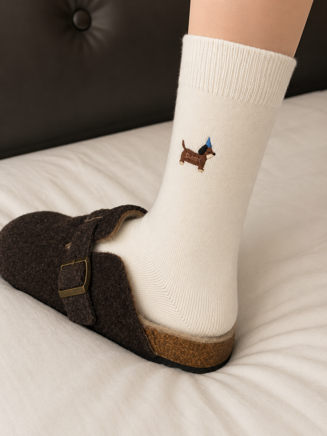 MEZOCLO™ Lazy Dog Socks — 5 color options flat lay