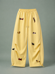 MEZOCLO™ Lazy Dog Sweatpants — Wide Leg Streetwear